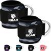 Roar® Cavigliere Per Carrucola, 2 Cavigliere Da Palestra, Macchina Per Carrucola Per Cavigliera Ponderata, Cavigliere Con Zavorra, Pesi Per Glutei, Macchina Per Pesi Da Palestra. (Nero)