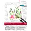 Tombow Blocco per acquerelli, formato DIN A6 (10,5 x 14,8 cm), 300 g/m², bianco panna, satinato