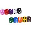 Rpanle 10 Pezzi Dadi, 6 Facce 16mm Dadi da Gioco per Tenzi, Farkle, Bar, KTV, Yahtzee, Bunco or Insegnare i Matematici, 10 Colori