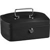 Idena 50037 - Cassetta portavalori 10, dimensioni 255 x 200 x 90 mm, colore nero, 1 pz.