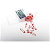 Trimz Spille di Sicurezza, Rosso, 19mm-22mm