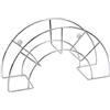 Sauvic Supporto grande per tubo acciaio inossidabile, 46,5x16,5x24,5 cm