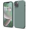 elago Cover Silicone Liquido Custodia Compatibile con iPhone 14 Plus Case (6.7), Silicone Premium, Protezione-Cover Antiurto a 4 Strati, Custodia in Morbida Microfibra Antigraffio (Verde Mezzanotte)