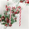 DAHI Bastoncini di Zucchero 64pezzi Plastica Candy Cane di Natalizie, da Appendere, Decorazioni per Albero di Natale (Rosso/64pcs)