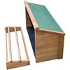 Kerbl Pet Kerbl Hobbyfarming Nido per piccoli animali Fortuna, 41x63x41cm, legno, incl. posatoi, facile da montare sulla gabbia