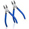 KAIHAOWIN 2 Pezzi Pinza a Taglio Laterale, Tronchese per Ferro 160 mm, Tronchesi per Elettronica con Molla, Tagliafili di Precisione e Tronchese Laterale per Artigianato e Gioielli