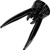 Fackelmann 48277 - Schiaccianoci Knax 3 in 1, apribottiglie, rompice, metallo, nero, 18,5 cm