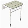 NRS Healthcare Sedile da Doccia Pieghevole, con Gambe, Schienale e Braccioli