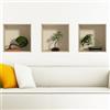 Ambiance Sticker Adesivo Effetto 3D| Stickers Bonsai - Decorazione murale camere e soggiorni - 30 x 90 cm