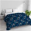 Italian Bed Linen Trapunta Invernale Imbottita Letto Matrimoniale 250x245cm DoubleFace BASIC fantasia IPNOTIC, Made in Italy - Piumino Reversibile in morbida Microfibra 200gr/mq - Piumone Lavabile in Lavatrice