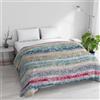Italian Bed Linen Trapunta Invernale Imbottita Letto Matrimoniale 250x245cm DoubleFace BASIC fantasia LOVE LINES, Made in Italy - Piumino Reversibile in morbida Microfibra 200gr/mq - Piumone Lavabile in Lavatrice