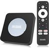 mecool Android TV Box 11 KM2 Plus TV Box Android 2G+16G con Netflix certificato S905X4-B 4K Streaming Media Player certificato Assistant Vocal Google Disney+ Prime Video WiFi 5 LAN10/100 BT5.0 Box TV Android