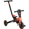HOMCOM Triciclo per Bambini 18-60 Mesi senza Pedali con Manubrio Regolabile e Ruote Chiuse, 101x45x86.5 cm, Rosso|Aosom