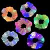 EHIOG 6 Scrunchies Capelli LED,Elastico multicolore Luce Fasce per Capelli Luminosi Supporto per Coda Cavallo per Donna Copricapo al Neon Halloween Natale Compleanno（6 colori）