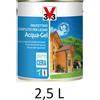 V33 112366 Impregnante 2,5 Litri Castagno Chiaro Protettivo Completo per Legno Acqua-Gel