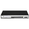 D-Link DGS-1210-10 Smart+ Switch Gigabit Ethernet 10/100/1000 8+2 (SFP) porte