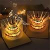 MZSX Biglietto di auguri per compleanno, Torta di compleanno 3D, adatti per donne, uomini e bambini, biglietti di congratulazioni con buste, greeting card.