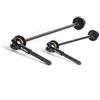 CYCEARTH - Leva per Bicicletta in Titanio, 40,35 g, per Mountain Bike, Bici da Strada, Ultraleggero, con Manico in Fibra di Carbonio, a sgancio rapido, Colore: Nero