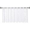 Elbersdrucke Tenda bistrot 1129 bianco semitrasparente 60 x 160 cm tenda corta per soggiorno camera da letto corridoio 501239