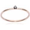 Burato Gioielli Anello Black Solitaire S