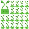 kissral 50 Pezzi Autoadesivi Clips per Piante Rampicanti Clip di Supporto per Piante Ganci Adesivo Filo di Serracavi (Verde)