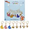 NBEADS 8pz Marcapunti Uncinetto A Nido d'Ape A Nido d'Ape, 8 Stili Lega Uncinetto Punto Marcatore Charms Rimovibile Moschettone Punto di Bloccaggio Marcatore per Maglieria Tessitura Accessori