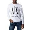 ARMANI EXCHANGE Icon Project, Felpa Uomo, Bianco (White 1100), XXL