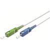 goobay 59622 - Cavo in fibra ottica (FTTH) monomodale (OS2) Simplex/SC APC (8°) maschio a SC-UPC (8°) maschio/cavo in fibra ottica, 10 m