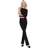 Trendyol Detailed High Waist Flare Jeans, Nero, 46 da Donna