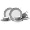 Ritzenhoff & Breker 597219 - Servizio da caffè Doppio, 12 Pezzi, Colore: Grigio