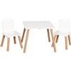 Free On Tavolo con 2 Sedie Athena FreeOn Bianco/Naturale