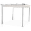 Magazzini Cosma S.P.A. Gazebo astoria, bianco telo bianco, 3x3 m