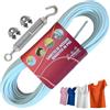 parpyon® Filo per stendere il bucato da esterno 10MT x d.4,5mm Resistente, stendibiancheria Made in Italy Cavetto in Acciaio rivestito (Filo+Kit)