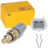 HELLA 6PT 009 309-571 Sensore, Temperatura refrigerante, 12V, 2a... poli, avvitato/infilato, con accessori