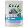 Oasy gatto wet bustina bocconcini mature e senior salmone 85 gr