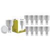 Superia Milano Superia Lampadina LED GU10 COB, 9W (Equivalenti 60W ALOGENA), FASCIO STRETTO 38° Luce NATURAL 4000K, 600 lumen, C9GU10N, Pacco da 10