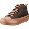 Candice Cooper Mid Fur, Sneaker, Donna, Cuir/Ebony, 40.5 EU