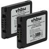 vhbw 2x batteria compatibile con Leica D-Lux fotocamera (500mAh, 3,6V, Li-Ion)