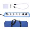 Agatige 37 tasti Melodica, strumento musicale a fiato con tastiera per pianoforte con tubo per bocchino per bambini Principianti Regalo per adulti(Blu)