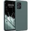 kwmobile Custodia Compatibile con ASUS Zenfone 8 Cover - Back Case per Smartphone in Silicone TPU - Protezione Gommata - verde militare