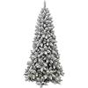 manieri Albero di Natale Artificiale Innevato 180 cm 560 Rami Monterey Slim Floccato