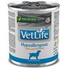 Vet Life Farmina Hypoallergenic Fish and Potato 300g umido dietetico cane 300g