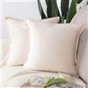Madizz 2 Pezzi Federe in Velluto Copricuscini Morbido Decorativo Fodere per Cuscino Lusso Stile per Divano Camera da Letto Beige Quadrate 45x45 cm