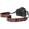 MoKo Tracolla Fotocamera, Cinghia a tracolla in Tela Cotone Intrecciata con Fibbie regolabili, Accessori Fotocamere, videocamere Tracolla per Fotocamere Digitali DSLR - Bohemia Arancione Scuro