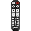 Geemarc TV1 - Telecomando universale facile da usare con 19 pulsanti programmabili per anziani - Richiede telecomando originale per l'accoppiamento - Funziona con infrarossi