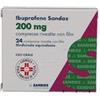 SANDOZ SpA IBUPROFENE SAND*24CPR RIV 200MG