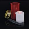 EMOS DCCV22 - Candela funeraria a LED, IP44, per esterni, funzionamento a batteria rossa, con asta, durata 1500 ore, in plastica, 7 x 12,5 cm, DCCV22