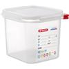 ARAVEN Contenitore polipropilene con coperchio GN 1/6 h15cm