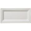 LEONE Piatto Bio rettangolare in polpa di cellulosa cm 25x13 50 pezzi Q2019*
