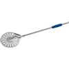 GI.METAL Azzurra pala pizza forata cuocere Ø cm 23x175h palettino in acciaio inox
